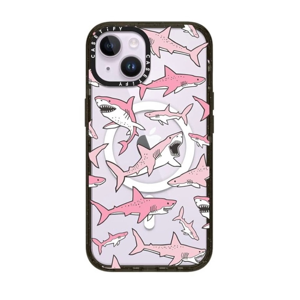 Casetify Pink Shark Design Phone Case